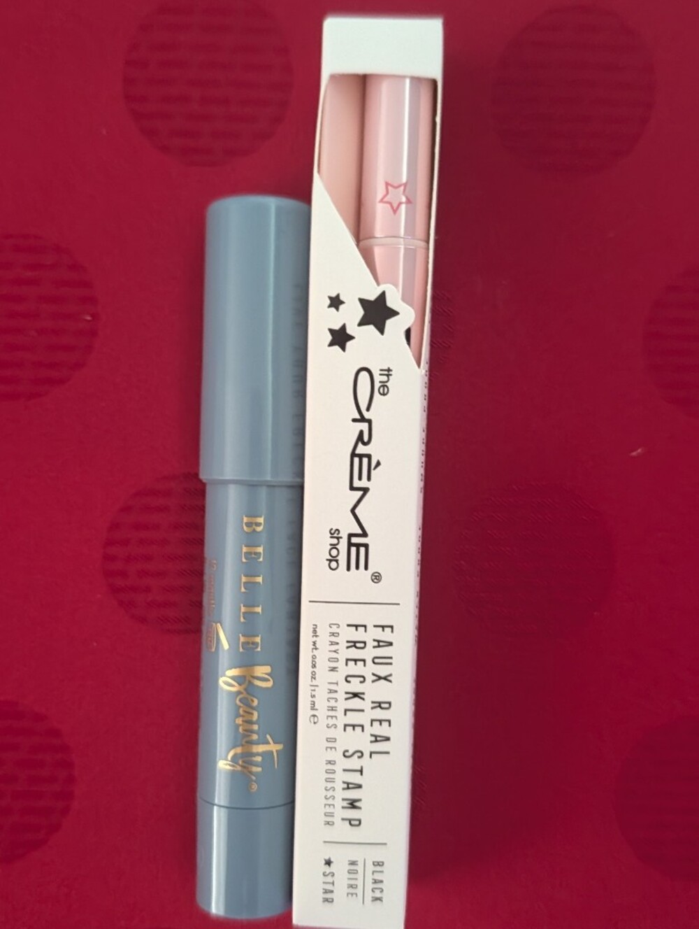 The Creme Shop Star Freckle Stamp - Liner & Belle Beauty Sky Blue Shadow Stick